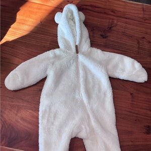 Carter's Fuzzy White Bear One Piece